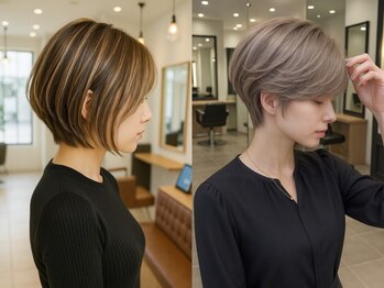 アトリエナガノツー 千葉富士見店(atelier nagano 2)の写真/大人女性に似合わせショートが人気!骨格や髪質を活かし小顔見えを叶える技術♪