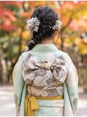 【七五三】7歳着物に♪今どきルーズ編みおろし