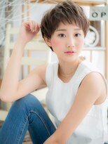 モッズヘア 上尾西口店(mod's hair) 斜めバングの女らしさショートa