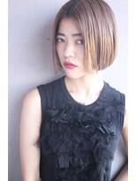 レンク(LENC)&nbsp;Coast.切りっぱなしボブ×ハイライト×ノーブルショート