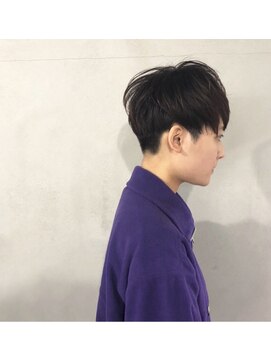 エヌ(N) N/92co. 刈り上げツーブロックマッシュショート