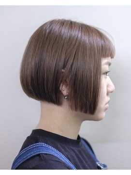 ルプラ ガーデン(le-pla garden) ベージュ#ブリーチなし#切りっぱなしボブ#ダメージレスカラー