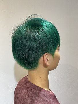 トンネルヘアー(Tunnel hair) グリーン