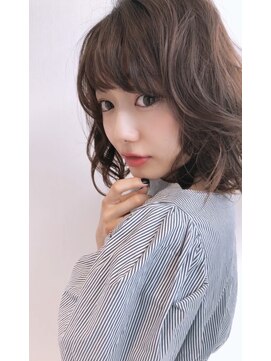 ネイロ 錦糸町(NeiRo) 前髪カタログくびれミディイヤリングカラーラベンダーカラー