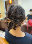 編み込みヘアアレンジ