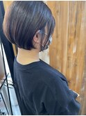 前下がり丸みショートボブ*naturalレッドブラウン*Bambi松平愛