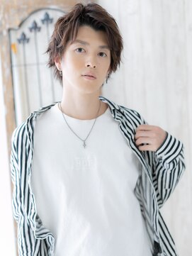 メンズヘア ビーセカンド 草加店(MENS HAIR B-2) 女子ウケバッチリ◎暖色系カラーネオミニウルフK