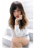 【ＢＡＬＢＡＯ大須】ハイグラデーションセミディスタイル