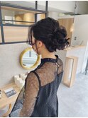 ルーズシニヨンアレンジ