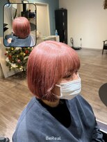 エー(...a)&nbsp;ブリーチwカラー　ピンクベージュ