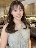 大人かわいいひし形レイヤーxココアブラウン