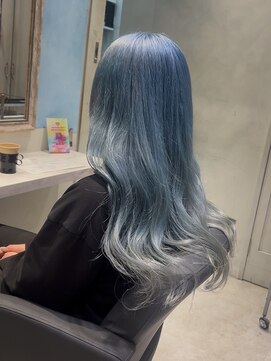 アソビセカンド 原宿(ASOBI 2nd) ダブルカラー/黒髪/ボブルフ/ネビージュ/原宿/ハイトーンカラー