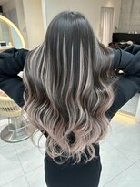 ロンドルピナス 小倉(Lond Lupinus) イメチェン外ハネボブワイドバングホワイトブロンド美髪韓国