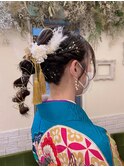 ポニーテールヘアアレンジ