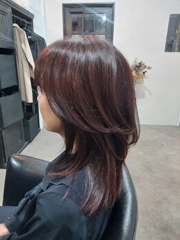 アクシーの写真/リーズナブルな価格♪【オーガニックエキス配合♪白髪染め3stepトリートメント￥2600～￥3100】