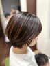 【ボリュームUP!】レディースショートカット＋ポイントパーマ￥10450→￥9350