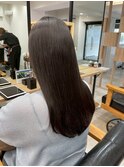 艶髪ストレートナチュラルアッシュブラウン