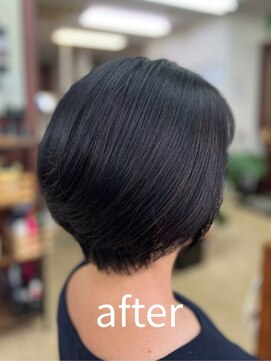 銀座ラボ 蕨東口店(LA BO) 大人ショートボブ+低刺激の香草カラー