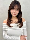 レイヤー/ネビージュ/韓国ヘア/イメチェン/縮毛矯正/中野/