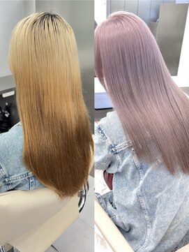 ロテ 名古屋 名駅店(Lote.) ホワイトグレージュ/デジタルパーマ/チェリーブラウン/名古屋