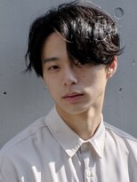 インセプション 銀座(INCEPTION)&nbsp;センターパート/スペインカールニュアンスパーマ/ダークアッシュ