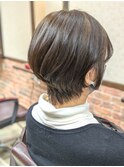 ショートボブ／丸みショート