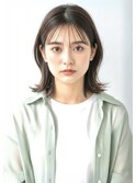 大人かわいい外はねレイヤー