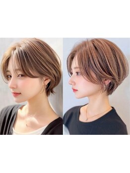 髪質改善縮毛矯正トリートメント#ハイライト#インナーカラー#イヤリングカラー#レイヤーカット#白髪ぼかし