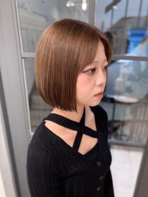 クレビア(CreBiA)&nbsp;ブリーチなしダブルカラー/ライトベージュ/ショートボブ