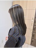 【morio成増 セリザワ】セミロング　ハイライトカラー