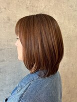 ポリマン 西新井(poliment) 脱白髪染め透明感カラー/大人女性の白髪ぼかしハイライト