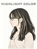 全体カラー＋白髪ぼかしハイライト＋カット＋ケアトリートメント