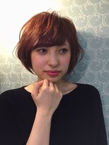 アフラン ヘアーデザイン(a.fran hair design)&nbsp;ショートボブの無造作カール