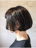 パツンとした前髪が可愛いクラシカルボブ♪