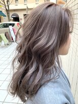 アンベリール 大名(Embellir) ブリーチ縮毛矯正　ケアブリーチ　ミルクティーカラー