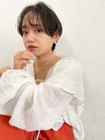 フォト 新宿(foto) グレーベージュ前髪パーマレイヤーカットダブルカラー髪質改善