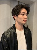 メンズ七三ナチュラルパーマ