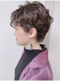 【morio原宿】ハンサムショートパーマ　強めパーマ　くるくる