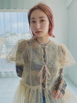 フィルムス 田町芝浦(FILMS) ミニウルフチェリーブラウンブリーチなしミディアム前髪/田町