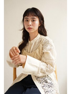 ムク 甲府(muku.) ミディアムヘア/斜めバング/グレージュカラー/甲府駅