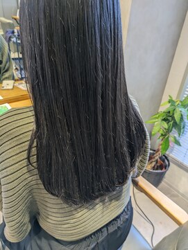 ビス フルール 日暮里店(Vis fleur) ダークオリーブグレー×ロング◎小國綾か