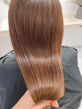 リンク(Link) 【LIink】オレンジページュ×オージュア×艶髪ロング