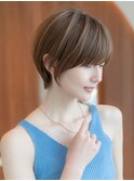20代30代大人かわいい丸みショートイメチェン似合わせカット前髪