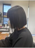 切りっぱなしボブ