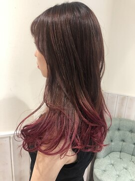 プラム(plum.) ピンクグラデーションカラー