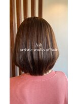 アッシュ アーティスティック スタジオ オブ ヘア(Ash artistic studio of hair) 縮毛矯正×ボブ