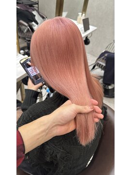 ロンド レア 天神大名店(Lond Le’a) デザインカラー/レイヤーカット/ウェットヘア/オリーブベージュ