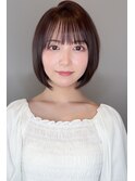 顔まわりスッキリボブ