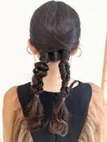 サロン ド ユーア(salon de yuua) 大手町美容院 salon de yuua タイトツインアレンジ 広島ヘアメ