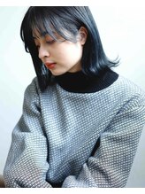 ロッソ ヘアアンドスパ 六町店(Rosso Hair&SPA) 外ハネブルーブラック